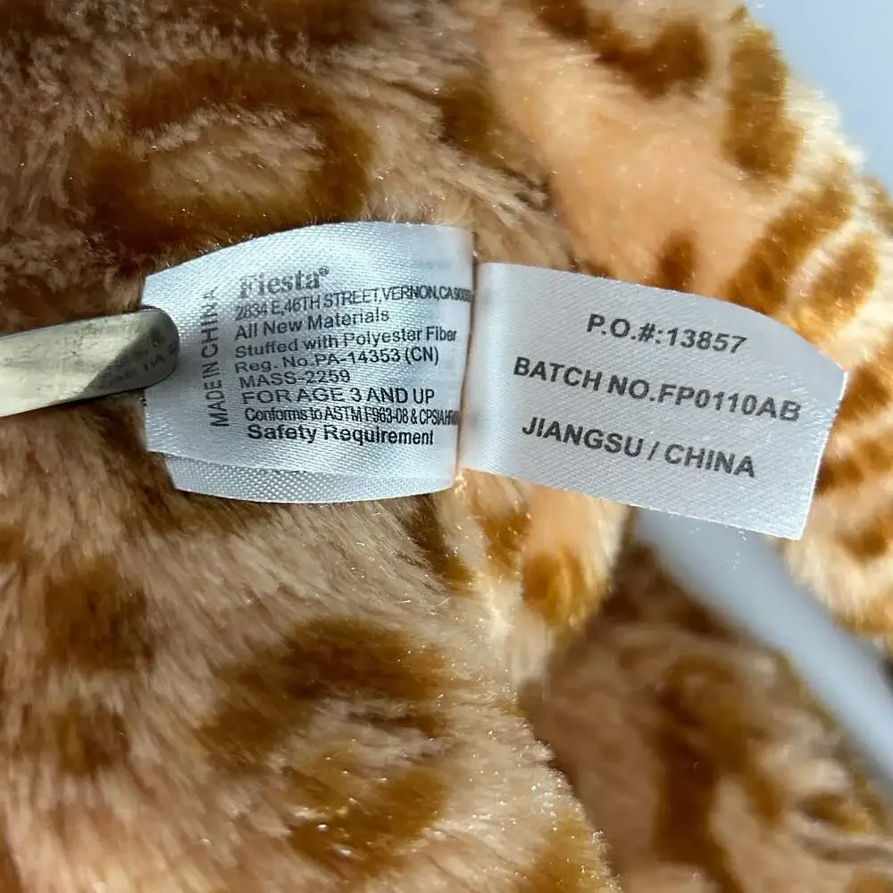 Fiesta Standing Giraffe Plush Stuffed Animal Toy A37029